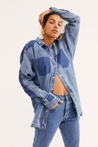 We The Free Dreaming in Blue Buttondown