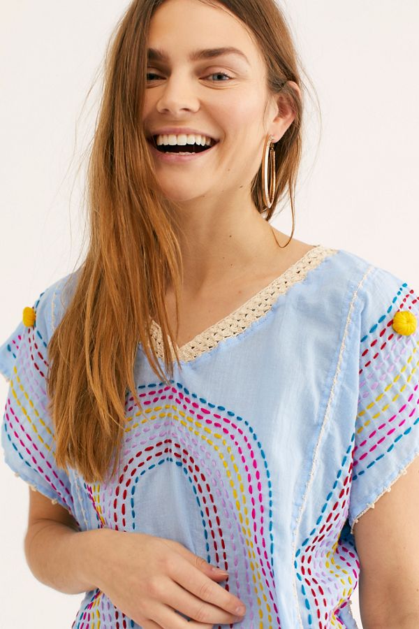 Slide View 4: Chasing Rainbows Embroidered Kaftan