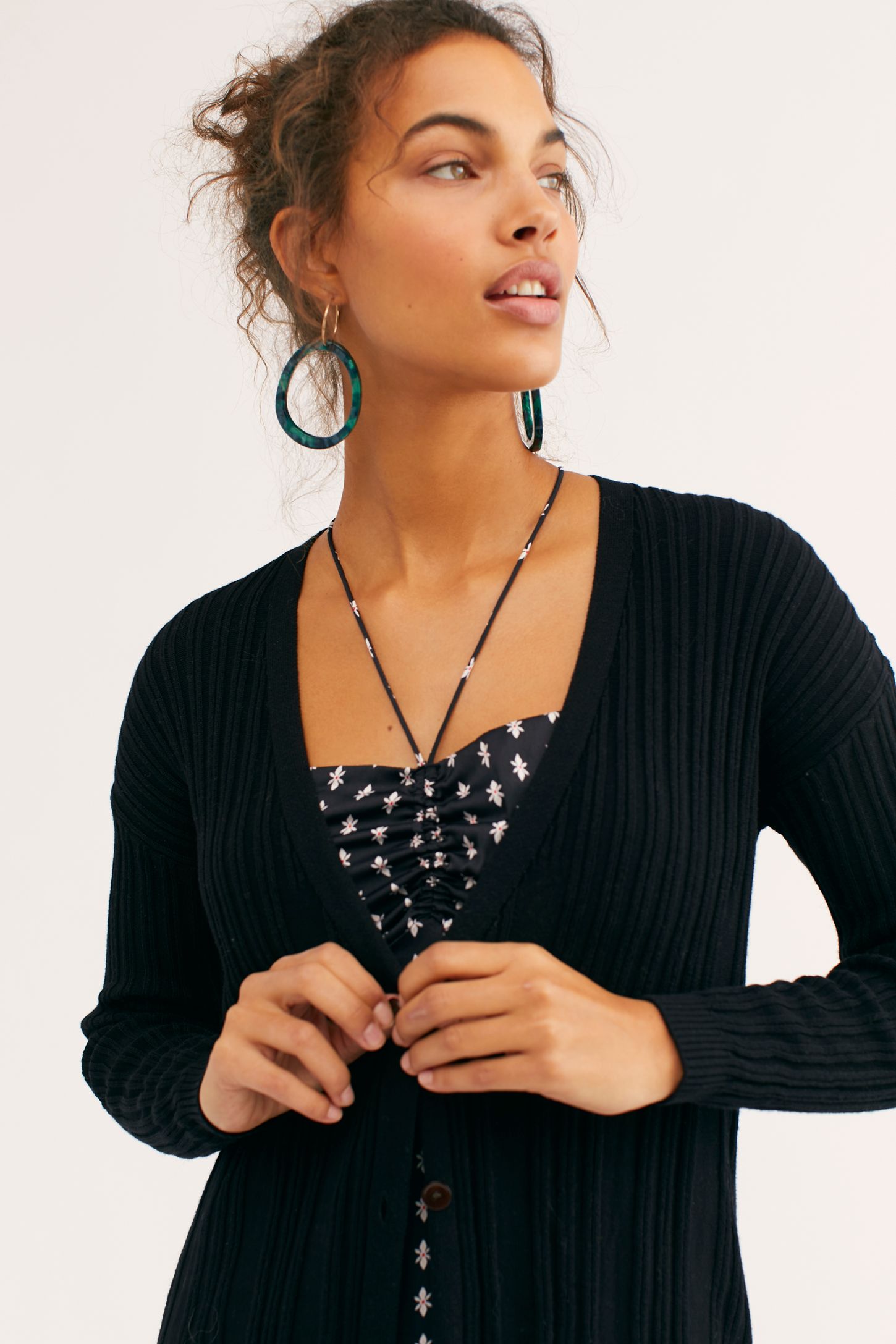 Slide View 3: Skinny Mini Cardi Sweater