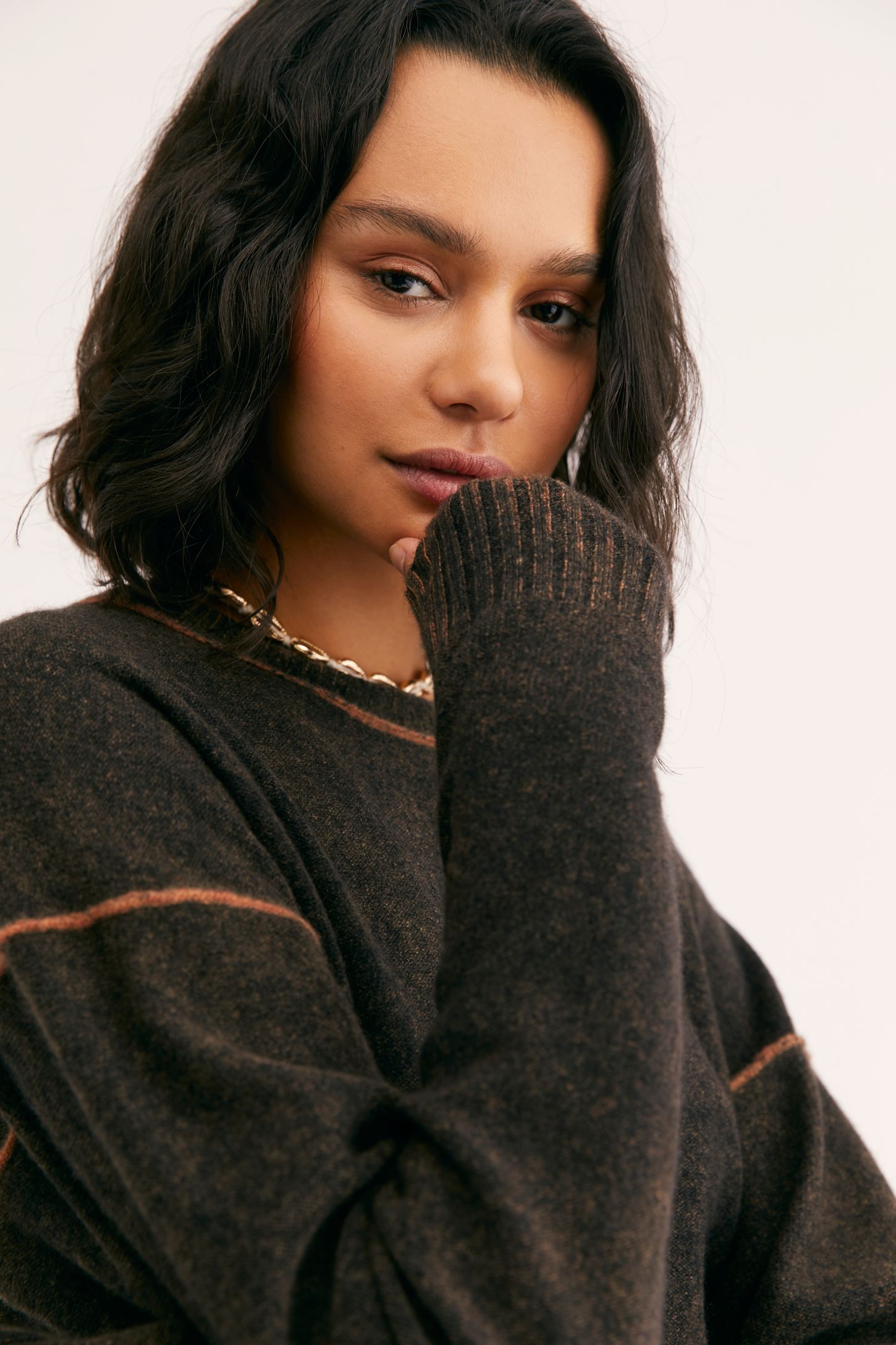 Slide View 3: Break Of Dawn Washed Cashmere Sweater