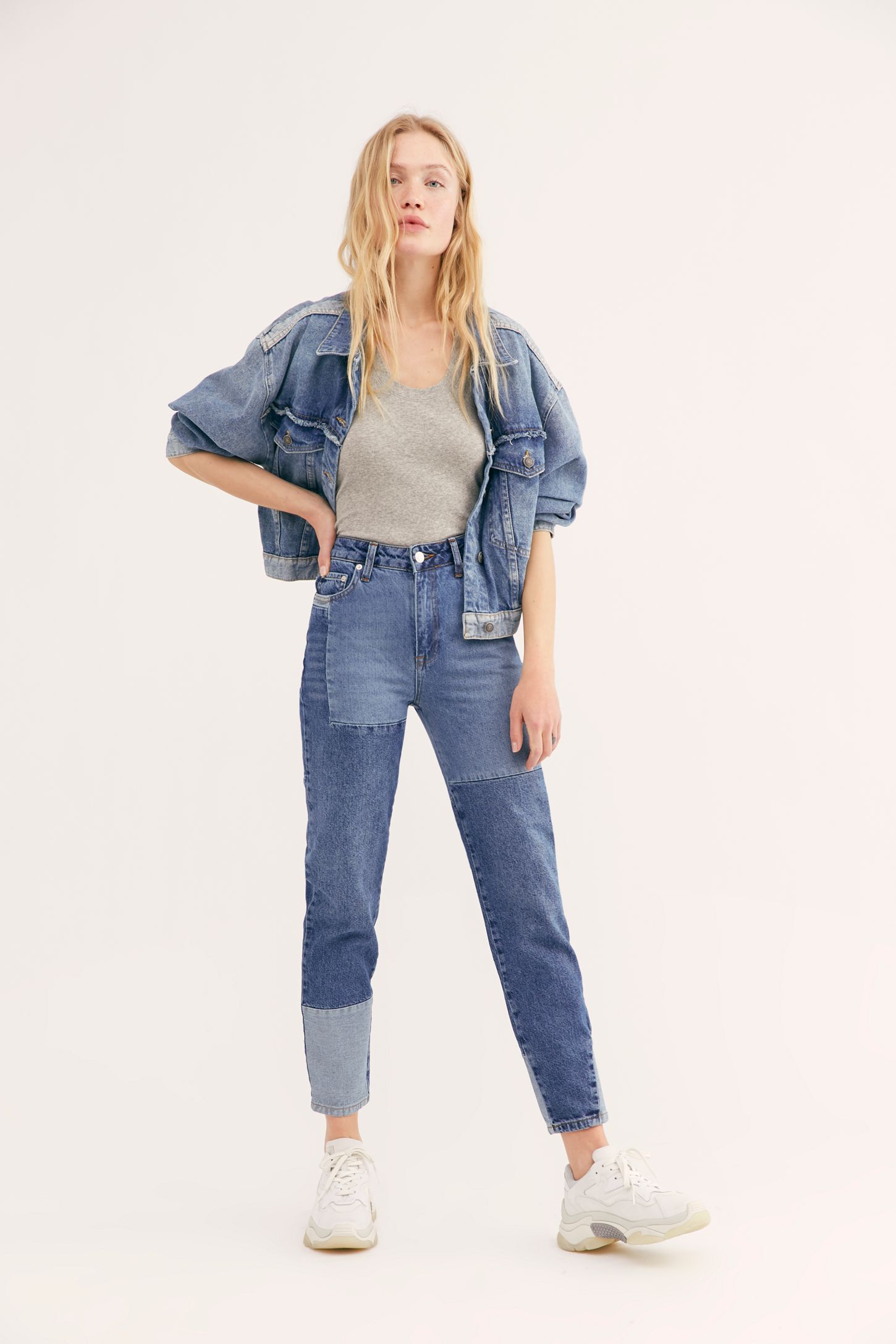 Slide View 1: Mom Pieced Jeans