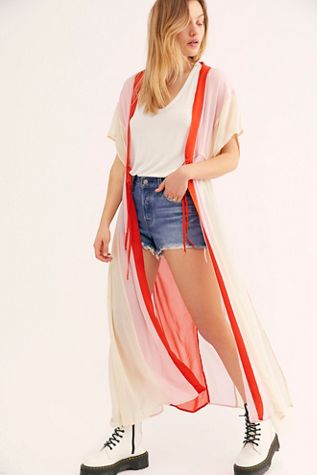 Rainbow Kaftan Kimono