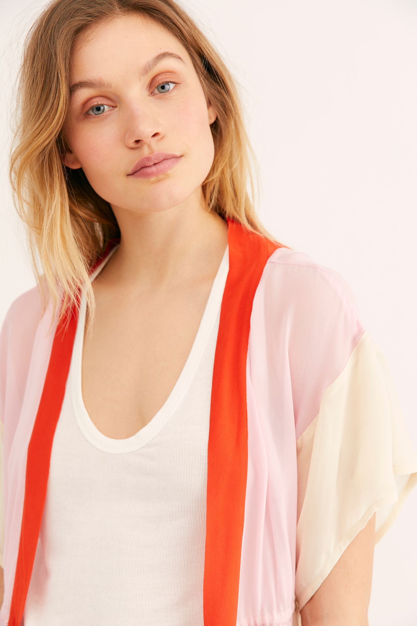 Slide View 3: Rainbow Kaftan Kimono