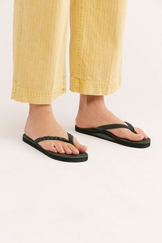 Rainbow Flirty Braidy Thong Sandal