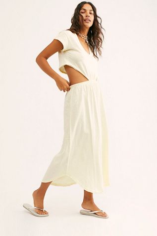 free people castaway midi dress