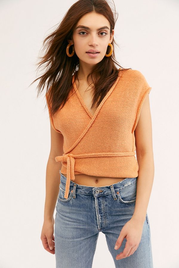 Slide View 1: Wish You Were Here Wrap Top