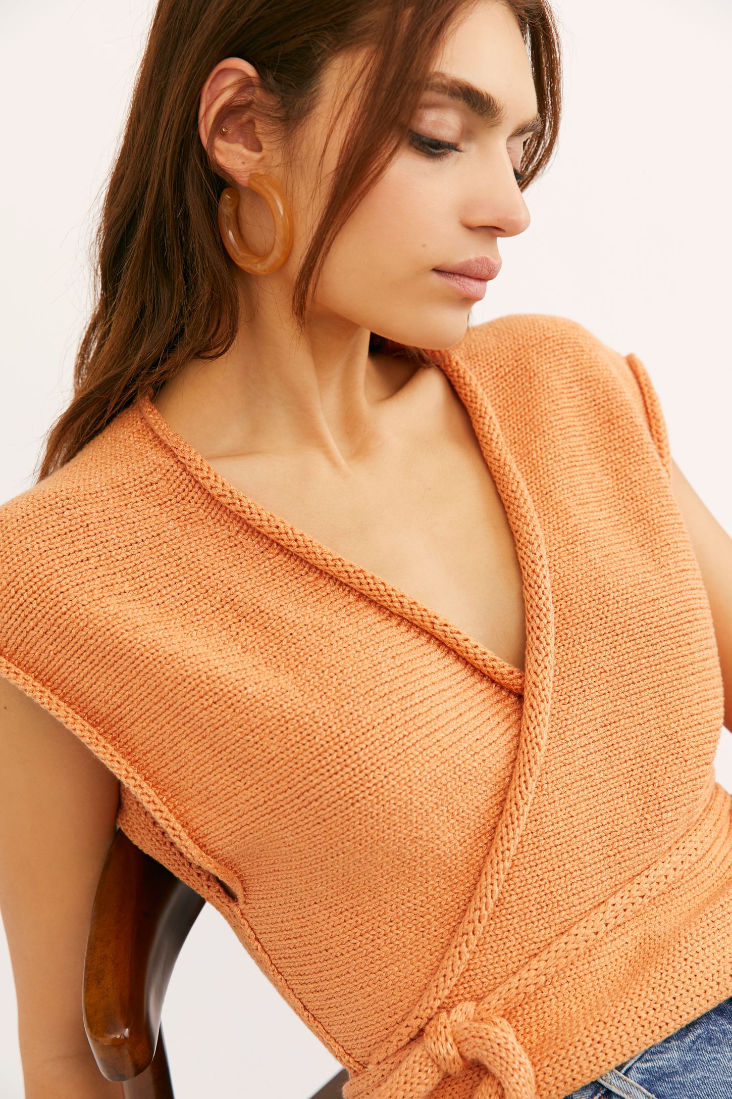 Slide View 3: Wish You Were Here Wrap Top