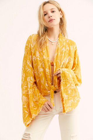FP One Azalea Printed Kimono