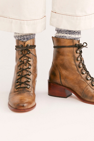 tan lace up boots