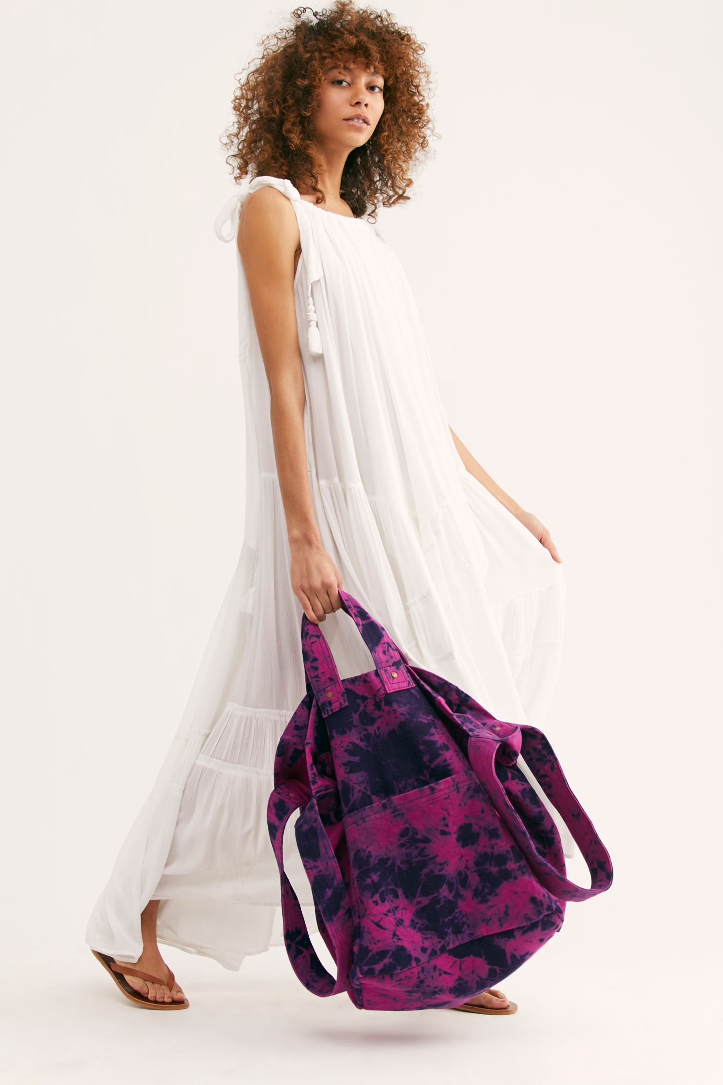 Slide View 1: We The Free Oversized Washed Denim Tote