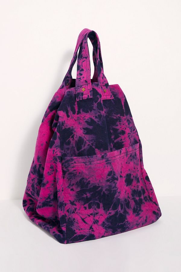 Slide View 2: We The Free Oversized Washed Denim Tote