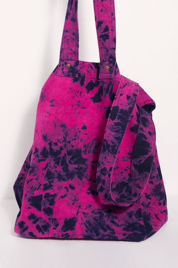 Slide View 3: We The Free Oversized Washed Denim Tote