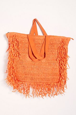 Vacation Mode Straw Tote