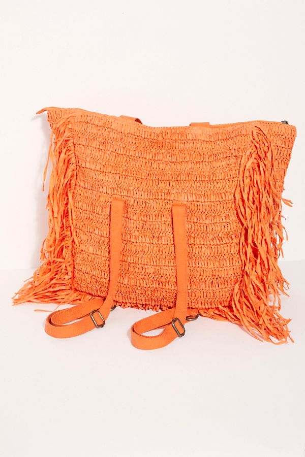 Slide View 4: Vacation Mode Straw Tote