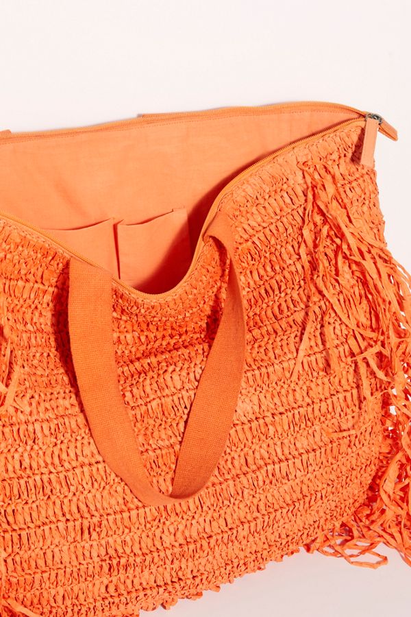 Slide View 5: Vacation Mode Straw Tote