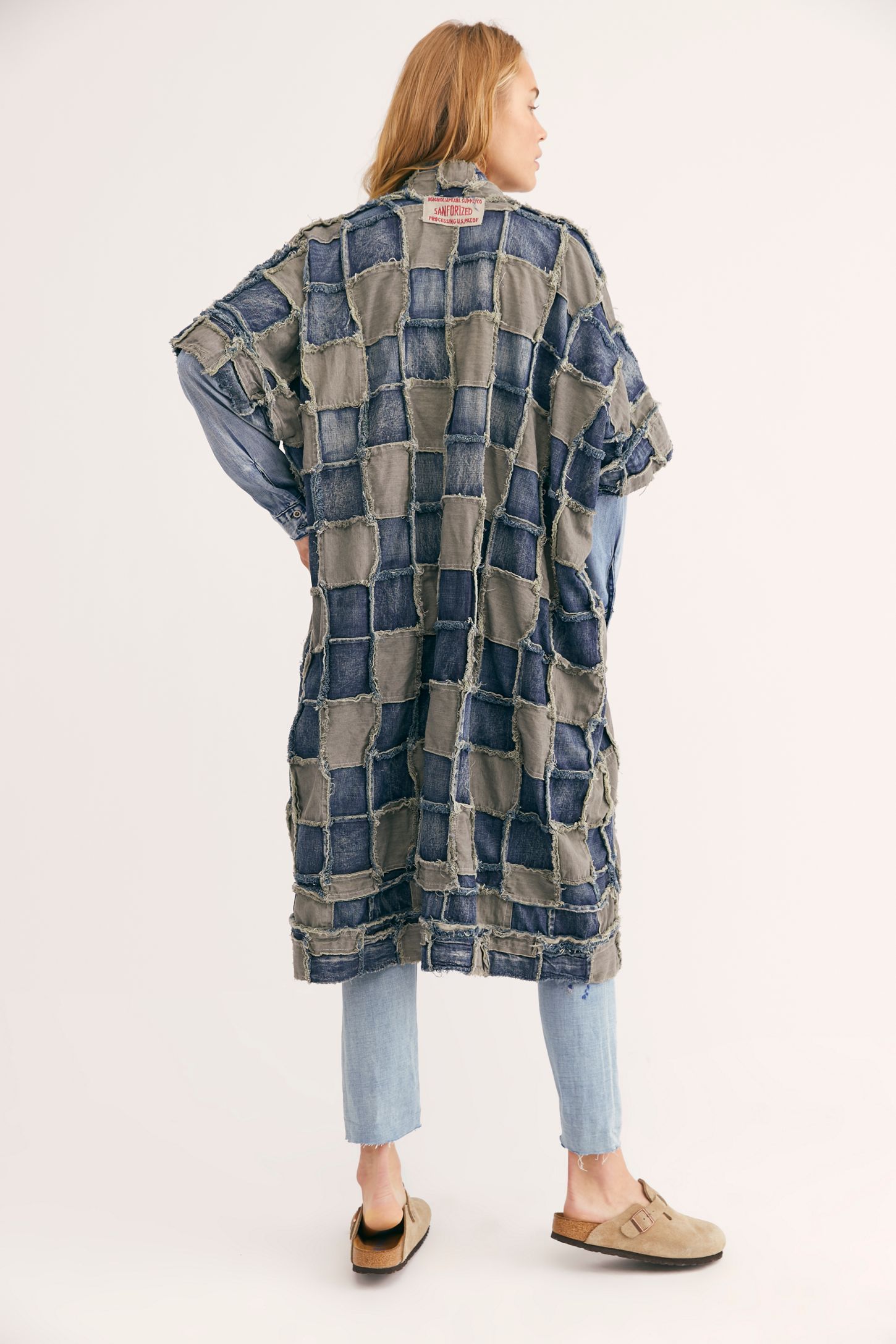 Slide View 2: Patch Denim Dashi Kimono