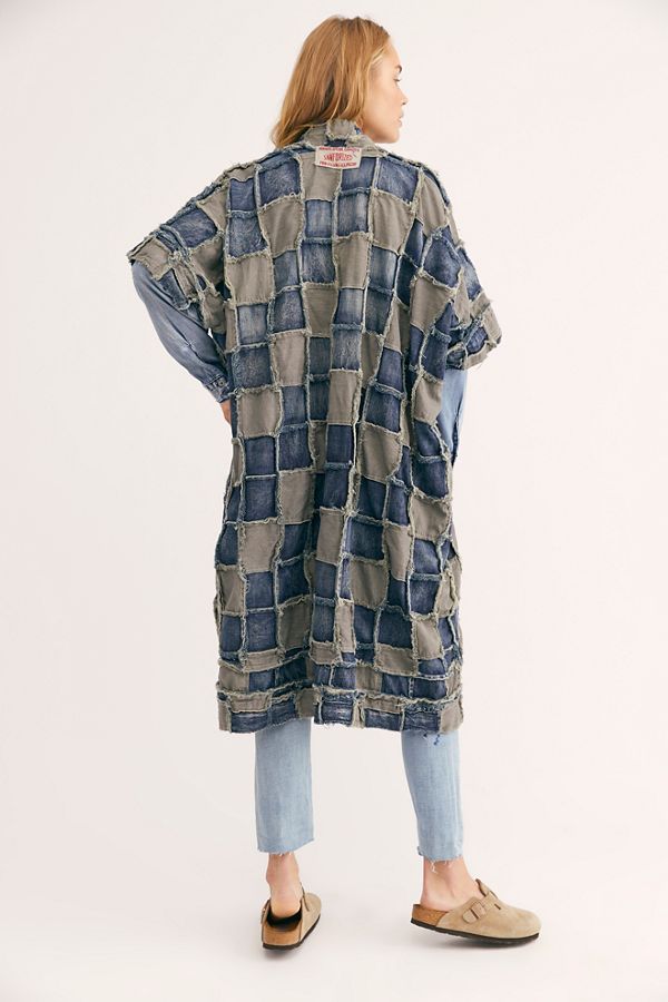 Slide View 2: Patch Denim Dashi Kimono