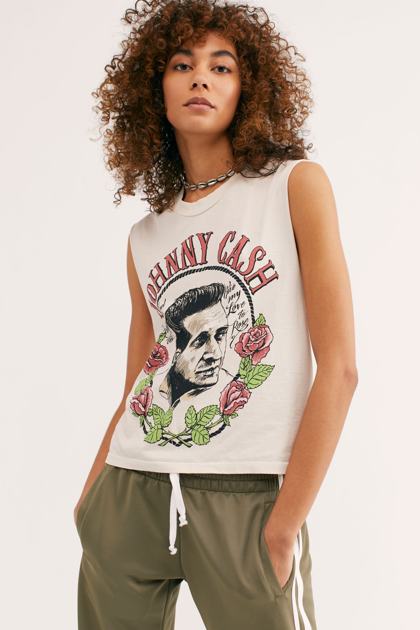Slide View 1: Johnny Cash Roses Tee