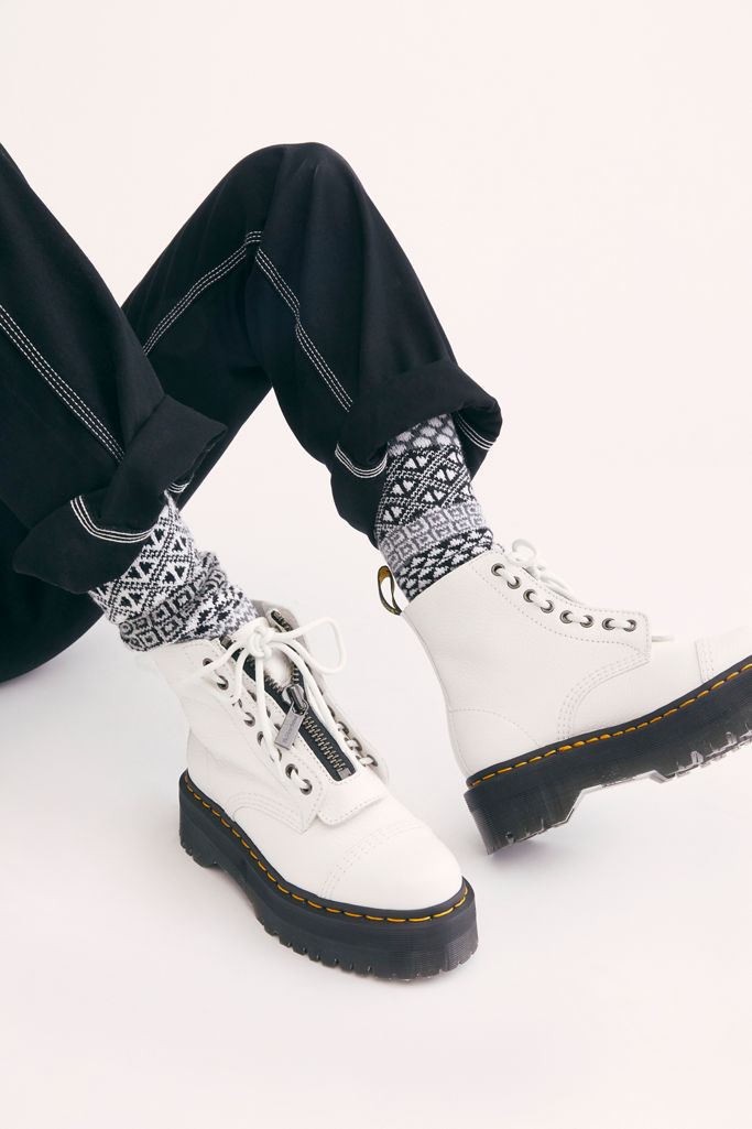 doc martens with zipper on front