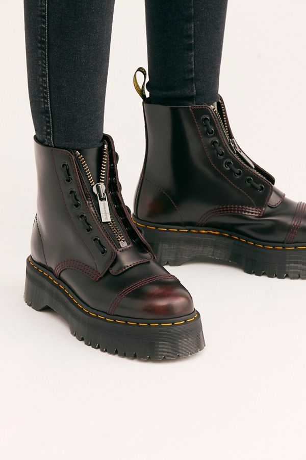 Dr.Martens SINCLAIR UK8 黒 厚底 8ホール - 靴