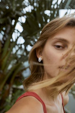 Lena Bernard Cowrie Stud Earrings
