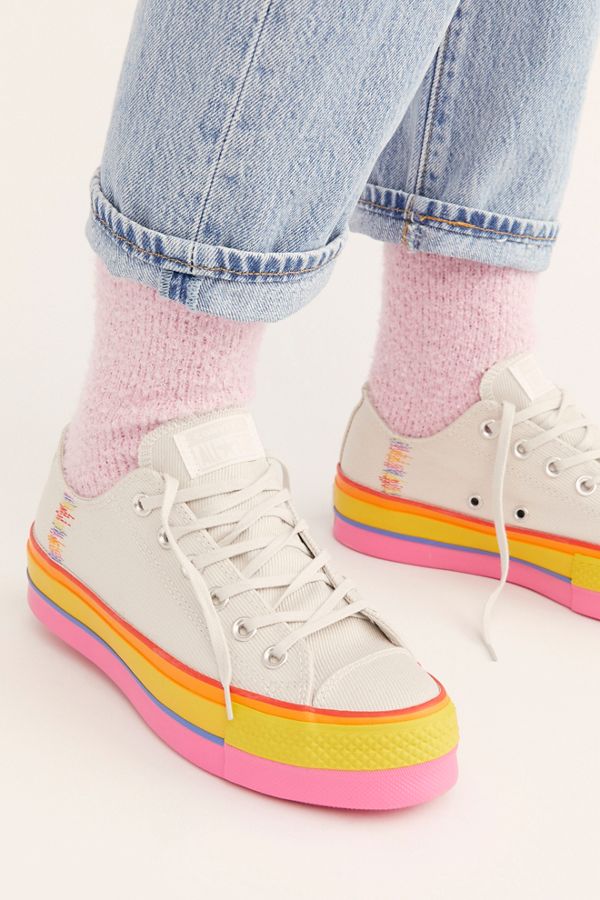 Chuck Taylor All Star Lift Rainbow Sneaker Free People
