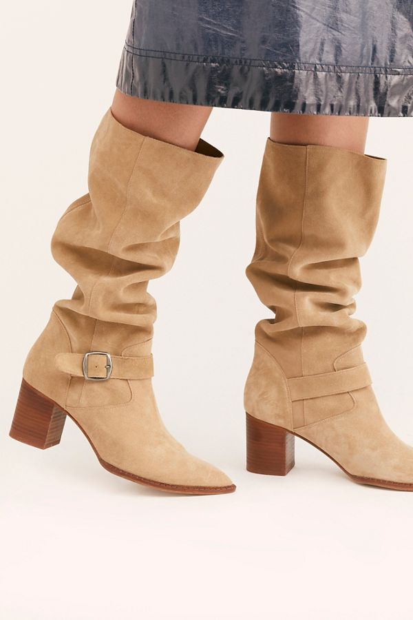 canvas slouch boots