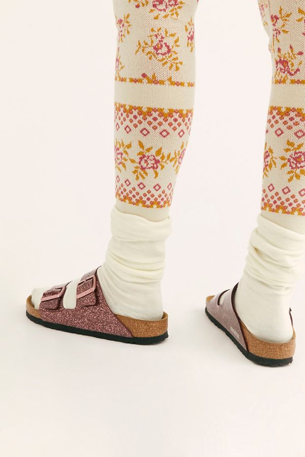 birkenstock arizona cosmic sparkle white
