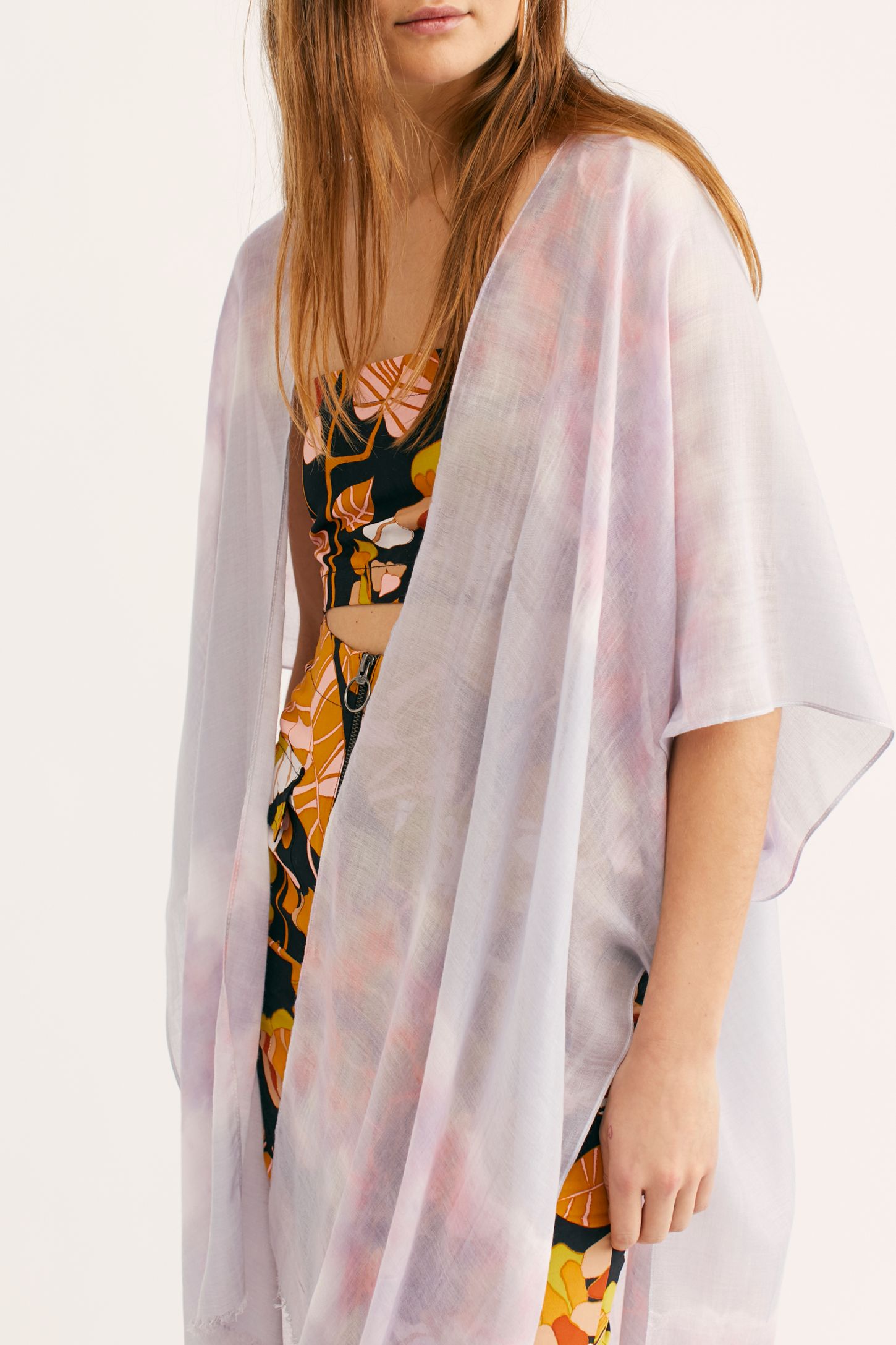 Slide View 4: Gravity Tie Dye Kimono