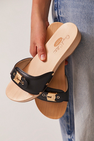 dr scholls wooden clogs