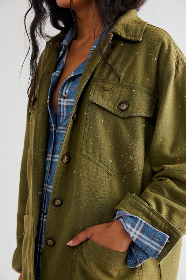 Free People Spruce Military Shirt Jacket 51217974