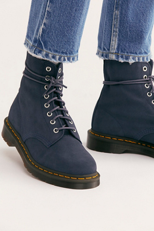 blue suede doc martens