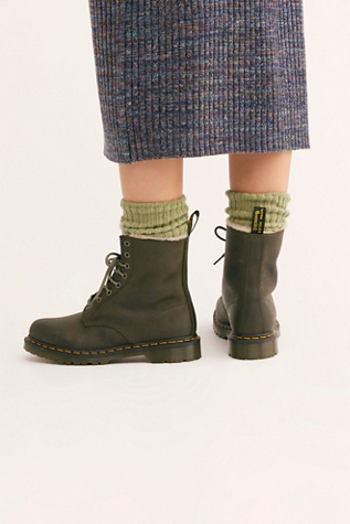 dr martens serena fur lace boot