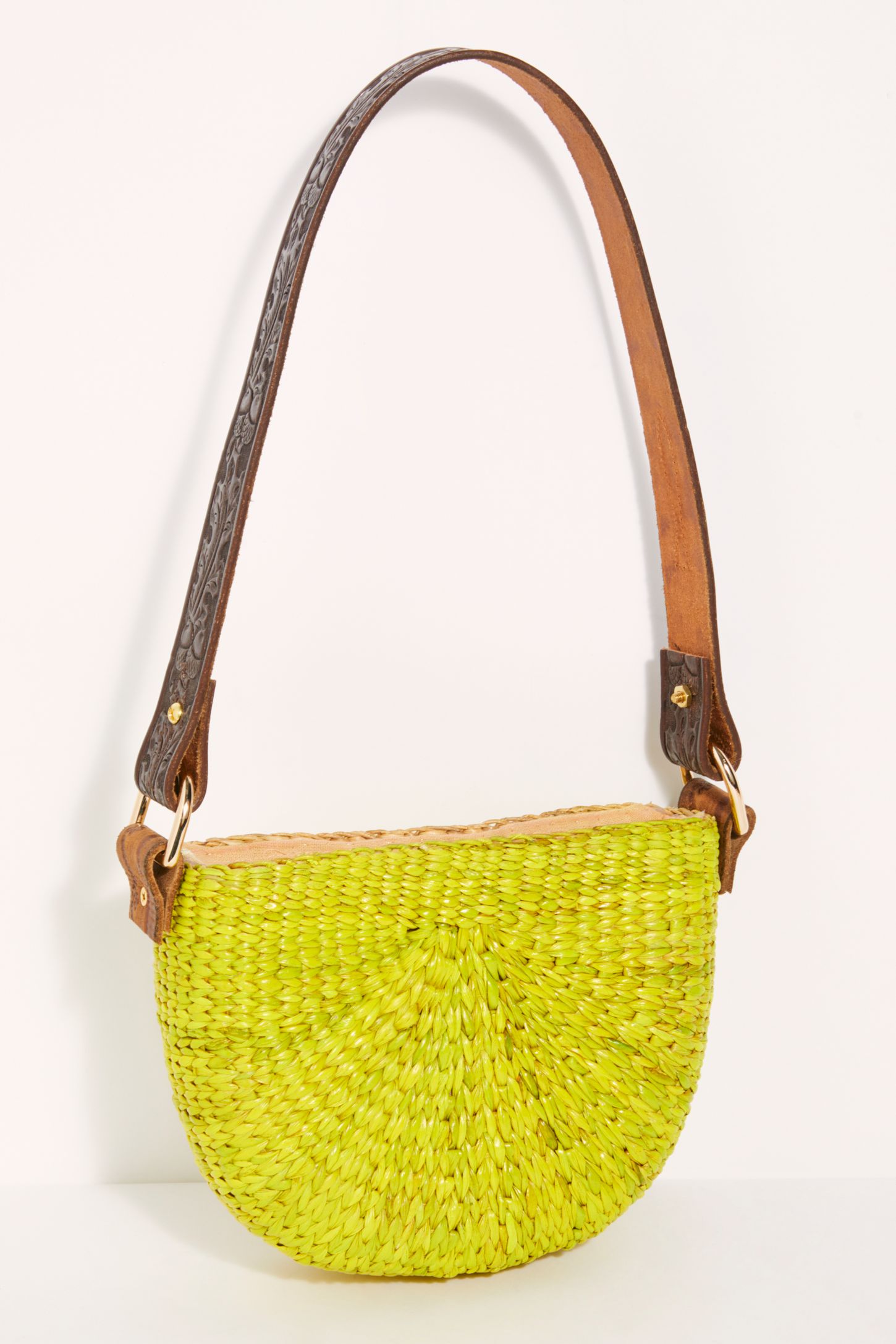 Slide View 4: Sunshine Straw Shoulder Bag