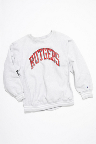 white rutgers sweatshirt