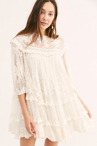 free people lace mini dress