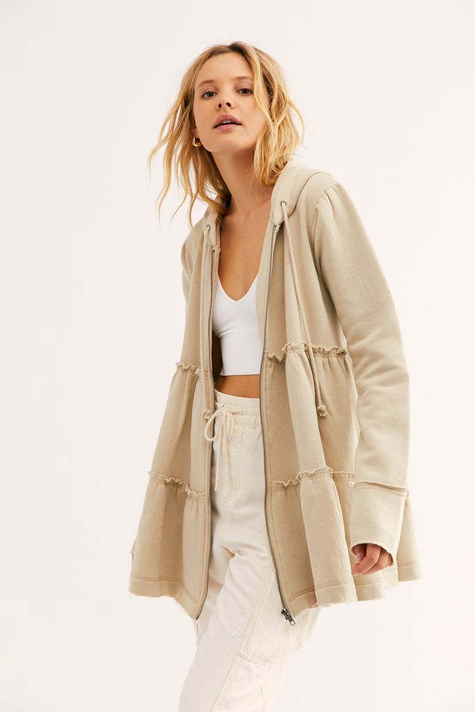 Tiered Trapeze Zip-Up | Free People