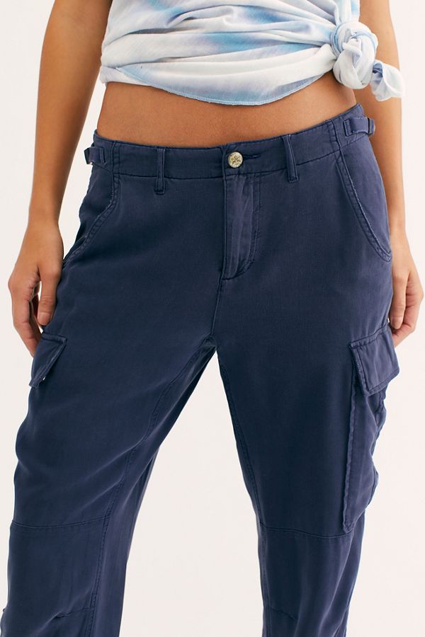 silk cargo joggers