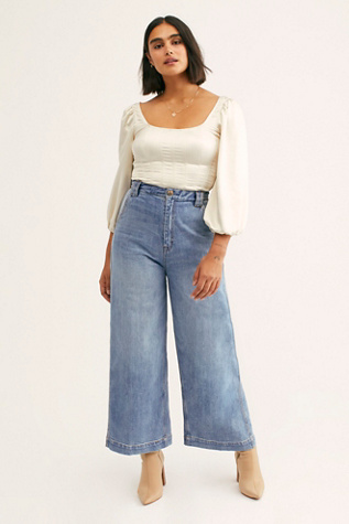 wide leg jeans curvy