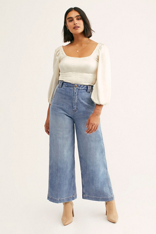 curvy wide leg jeans