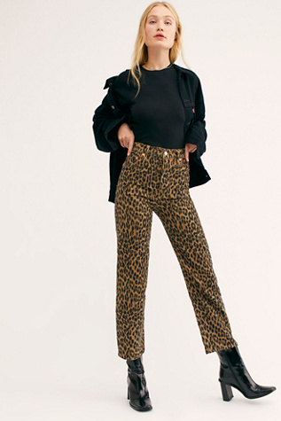 levi's ribcage leopard