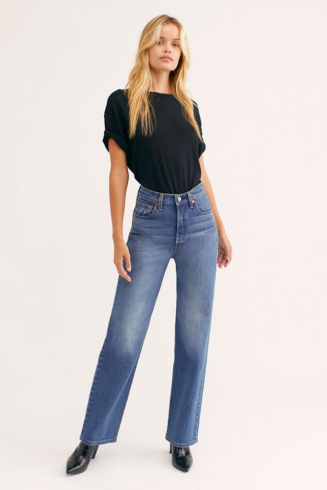 Levi's Ribcage Straight-Leg Jeans | Free People