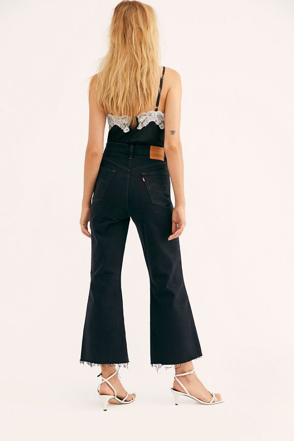 levi's ribcage crop flare jeans