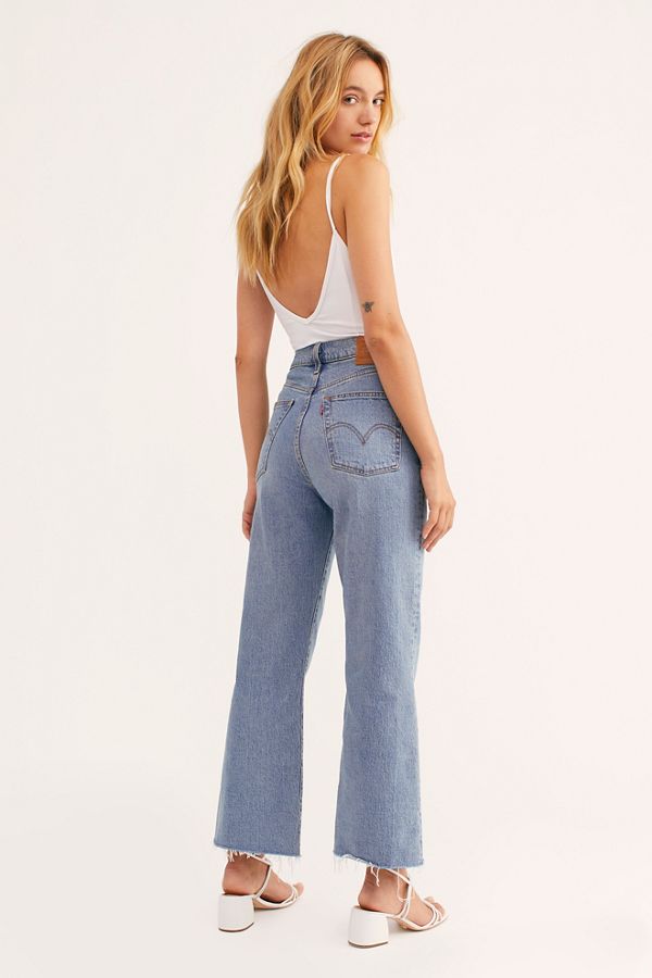 Levi’s Ribcage Crop Flare Jeans | Free People
