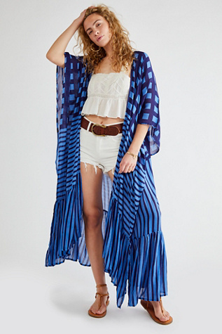 Free People Kenna Ruffle Kimono. 3