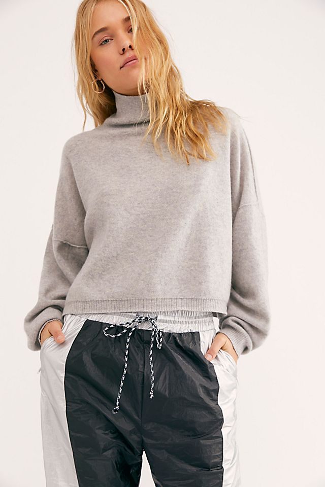free people high low sweater