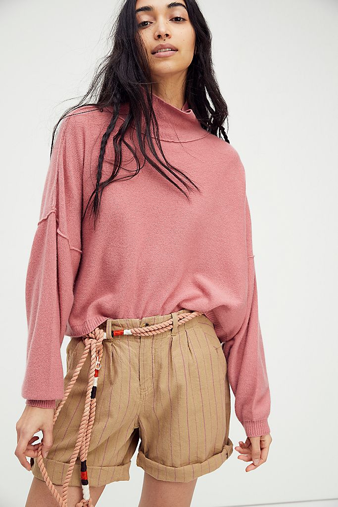 free people high low sweater