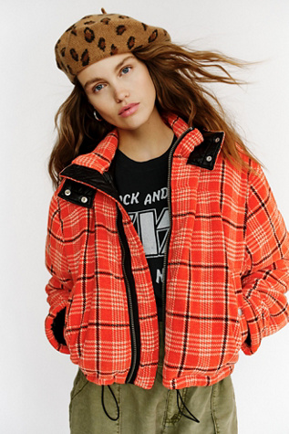 free people checkered jacket