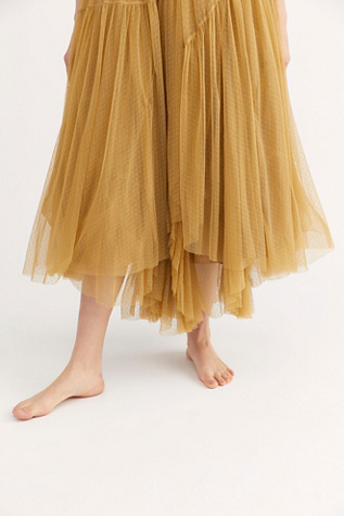 spell grace tulle maxi skirt