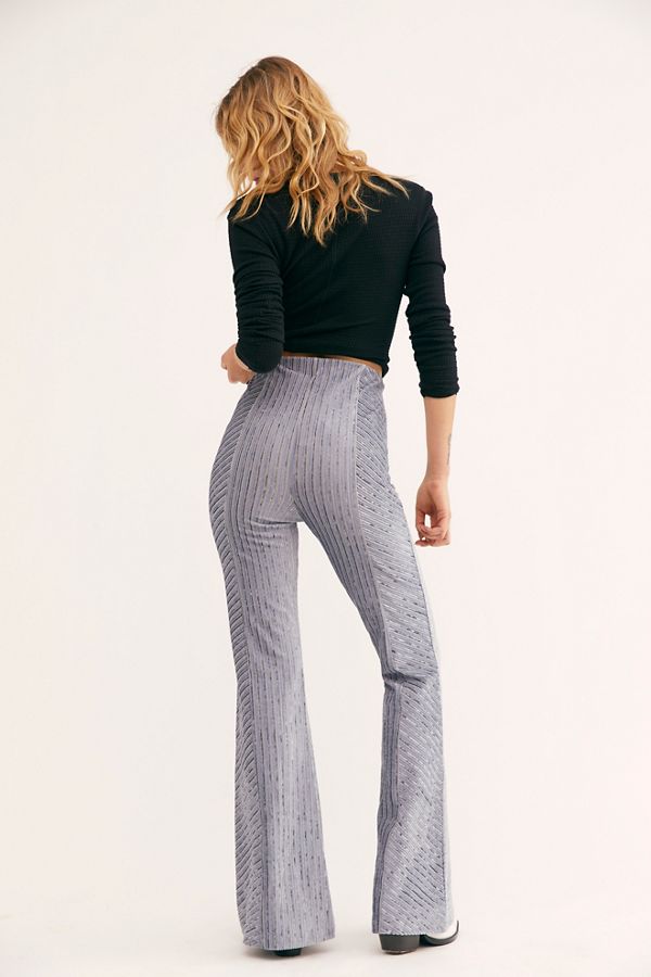 Emerald Velvet Stretch Wide Flare Elastic Waist main image 0